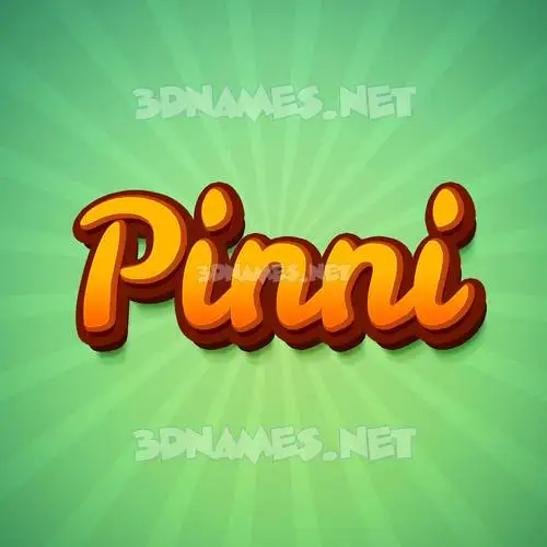 pinni in Green Rays style - 3D name wallpaper pinni in Green Rays style - 3D name wallpaper
