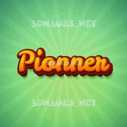 pionner in Green Rays style - 3D name wallpaper pionner in Green Rays style - 3D name wallpaper