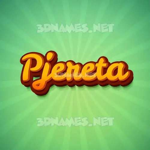 pjereta in Green Rays style - 3D name wallpaper pjereta in Green Rays style - 3D name wallpaper