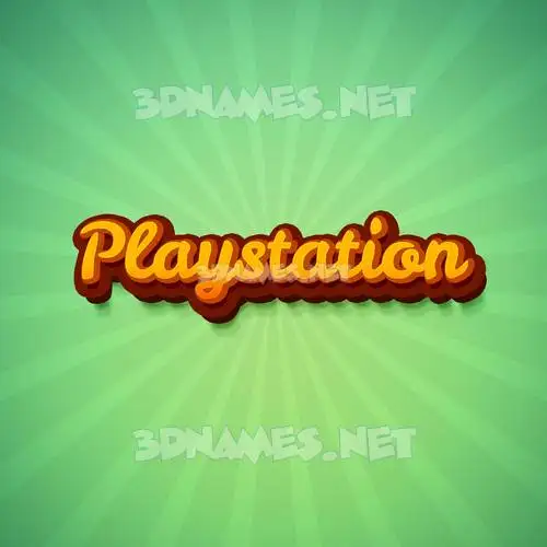playstation in Green Rays style - 3D name wallpaper playstation in Green Rays style - 3D name wallpaper
