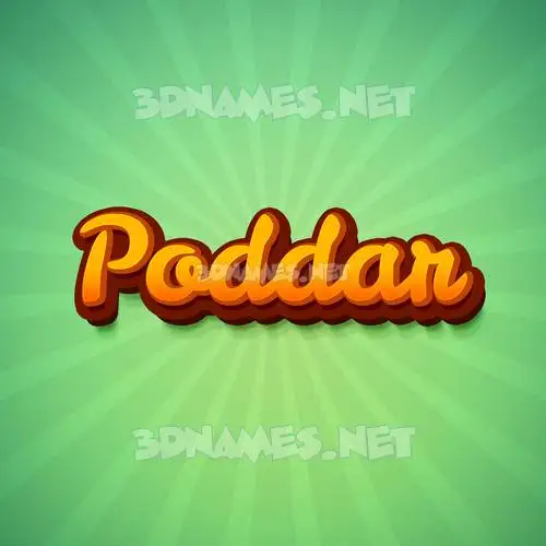 poddar in Green Rays style - 3D name wallpaper poddar in Green Rays style - 3D name wallpaper