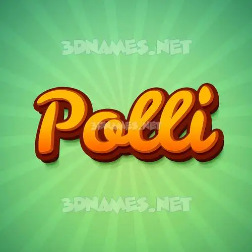 polli in Green Rays style - 3D name wallpaper polli in Green Rays style - 3D name wallpaper