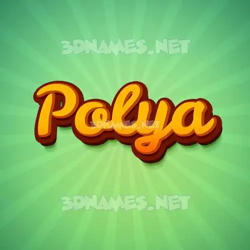 polya in Green Rays style - 3D name wallpaper polya in Green Rays style - 3D name wallpaper