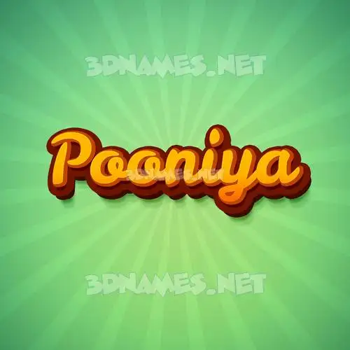 pooniya in Green Rays style - 3D name wallpaper pooniya in Green Rays style - 3D name wallpaper