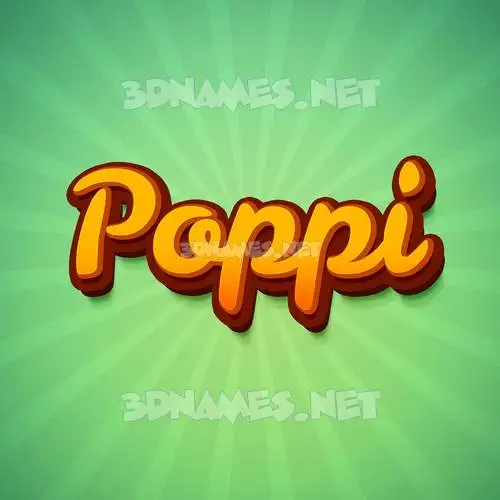 poppi in Green Rays style - 3D name wallpaper poppi in Green Rays style - 3D name wallpaper