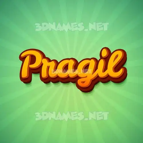 pragil in Green Rays style - 3D name wallpaper pragil in Green Rays style - 3D name wallpaper