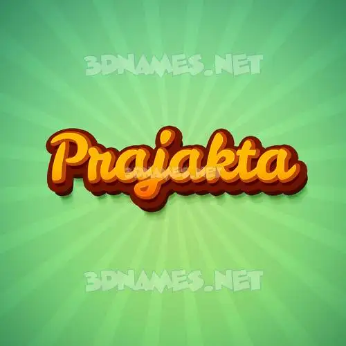 prajakta in Green Rays style - 3D name wallpaper