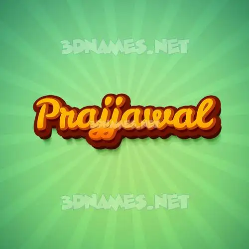 prajjawal in Green Rays style - 3D name wallpaper