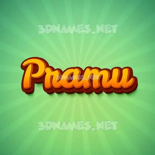 pramu in Green Rays style - 3D name wallpaper pramu in Green Rays style - 3D name wallpaper