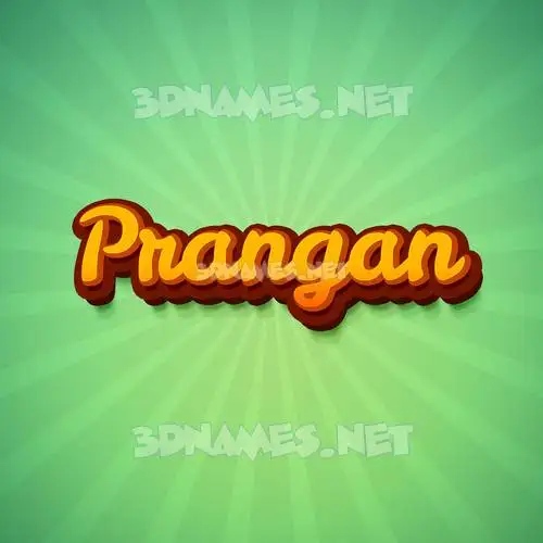 prangan in Green Rays style - 3D name wallpaper prangan in Green Rays style - 3D name wallpaper