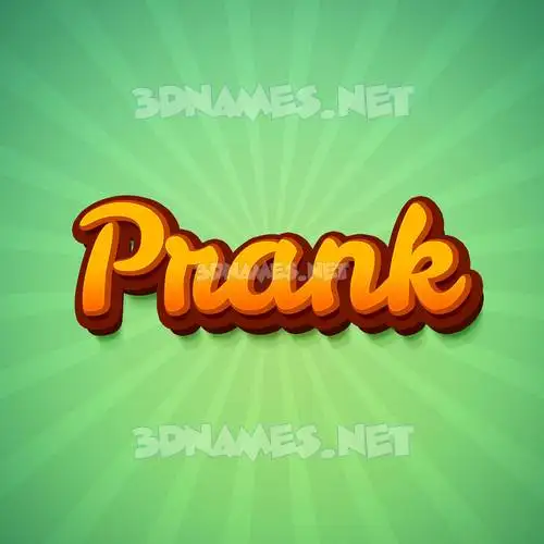 prank in Green Rays style - 3D name wallpaper