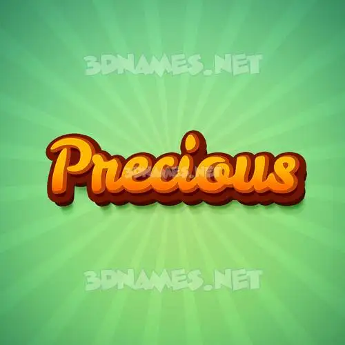 precious in Green Rays style - 3D name wallpaper precious in Green Rays style - 3D name wallpaper