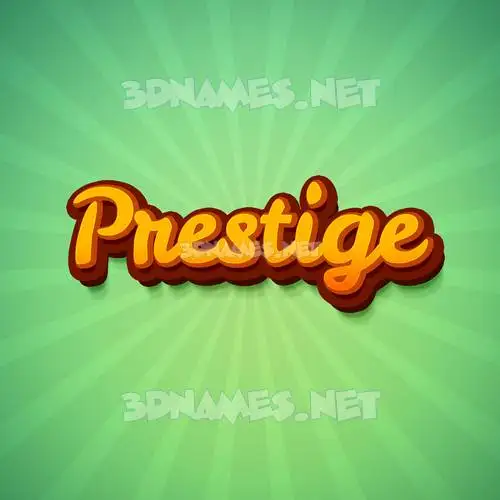 prestige in Green Rays style - 3D name wallpaper prestige in Green Rays style - 3D name wallpaper