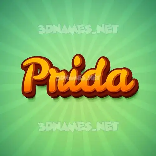 prida in Green Rays style - 3D name wallpaper prida in Green Rays style - 3D name wallpaper