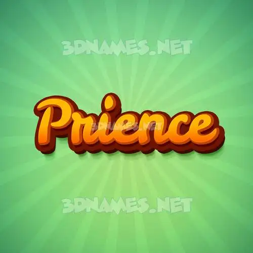 prience in Green Rays style - 3D name wallpaper prience in Green Rays style - 3D name wallpaper
