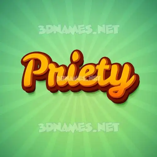 priety in Green Rays style - 3D name wallpaper priety in Green Rays style - 3D name wallpaper