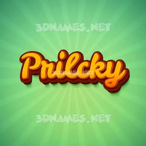 prilcky in Green Rays style - 3D name wallpaper prilcky in Green Rays style - 3D name wallpaper