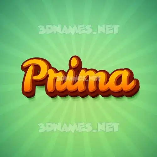 prima in Green Rays style - 3D name wallpaper prima in Green Rays style - 3D name wallpaper
