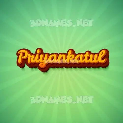 priyankatul in Green Rays style - 3D name wallpaper priyankatul in Green Rays style - 3D name wallpaper