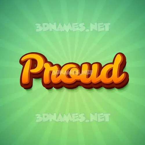 proud in Green Rays style - 3D name wallpaper proud in Green Rays style - 3D name wallpaper