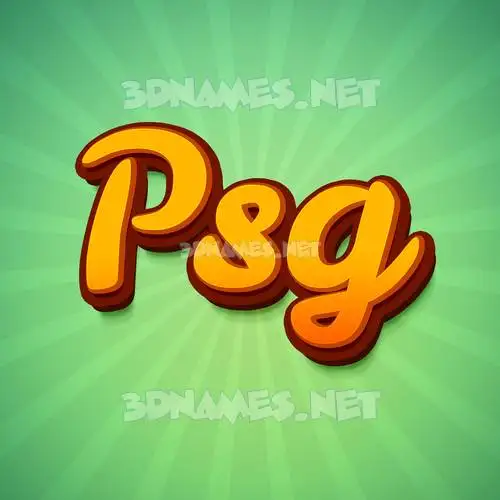 psg in Green Rays style - 3D name wallpaper psg in Green Rays style - 3D name wallpaper