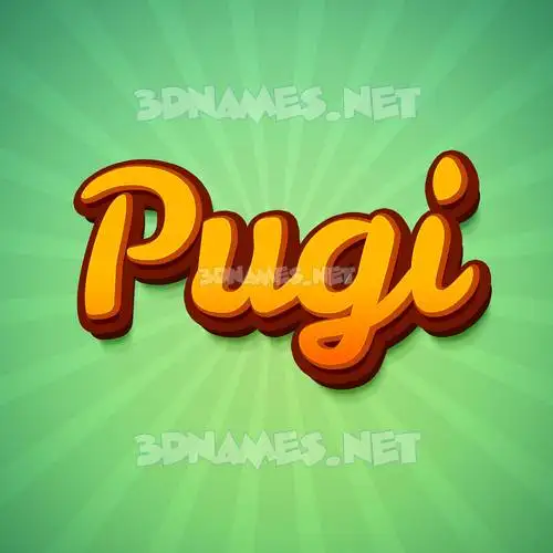 pugi in Green Rays style - 3D name wallpaper pugi in Green Rays style - 3D name wallpaper