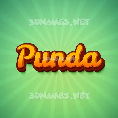punda in Green Rays style - 3D name wallpaper punda in Green Rays style - 3D name wallpaper
