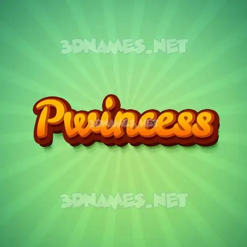 pwincess in Green Rays style - 3D name wallpaper pwincess in Green Rays style - 3D name wallpaper