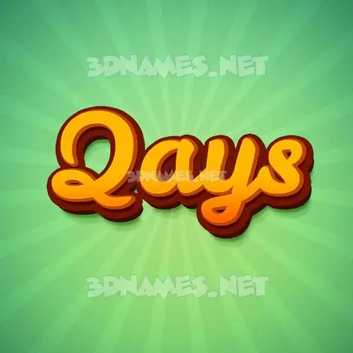 qays in Green Rays style - 3D name wallpaper qays in Green Rays style - 3D name wallpaper