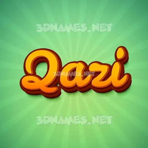 qazi in Green Rays style - 3D name wallpaper qazi in Green Rays style - 3D name wallpaper
