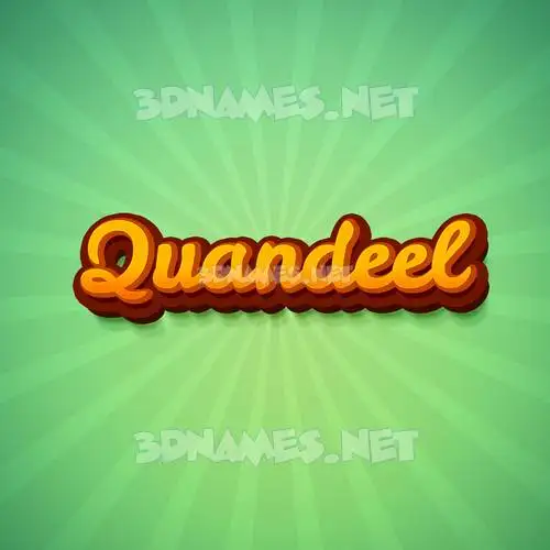quandeel in Green Rays style - 3D name wallpaper quandeel in Green Rays style - 3D name wallpaper