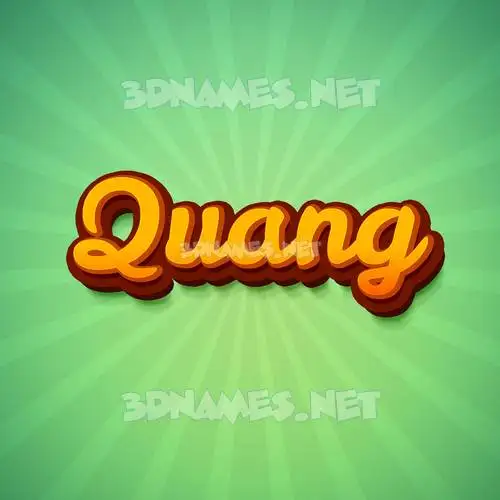 quang in Green Rays style - 3D name wallpaper quang in Green Rays style - 3D name wallpaper