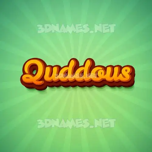 quddous in Green Rays style - 3D name wallpaper quddous in Green Rays style - 3D name wallpaper