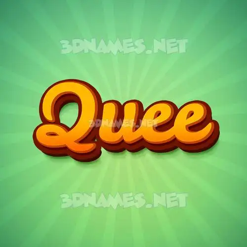 quee in Green Rays style - 3D name wallpaper quee in Green Rays style - 3D name wallpaper
