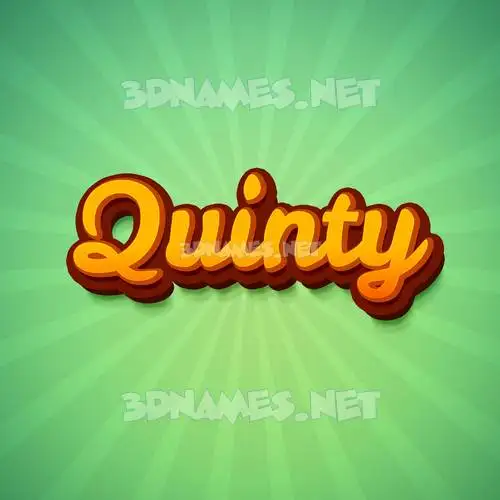 quinty in Green Rays style - 3D name wallpaper quinty in Green Rays style - 3D name wallpaper