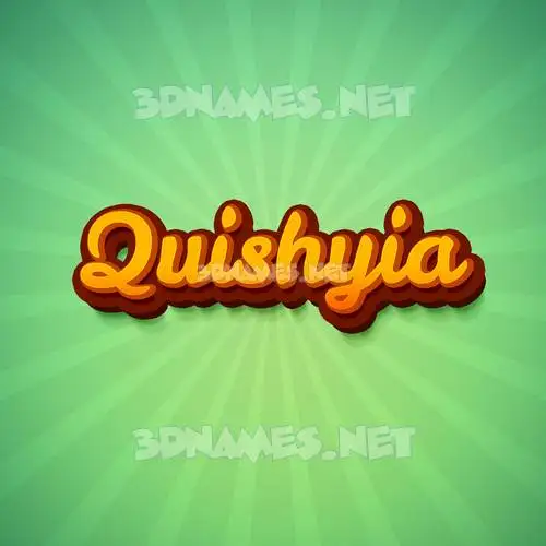 quishyia in Green Rays style - 3D name wallpaper quishyia in Green Rays style - 3D name wallpaper
