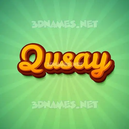qusay in Green Rays style - 3D name wallpaper qusay in Green Rays style - 3D name wallpaper