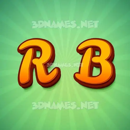 r b in Green Rays style - 3D name wallpaper r b in Green Rays style - 3D name wallpaper