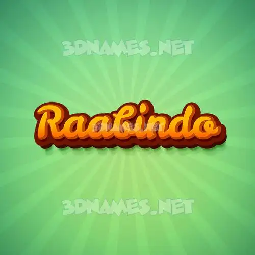 raabindo in Green Rays style - 3D name wallpaper raabindo in Green Rays style - 3D name wallpaper