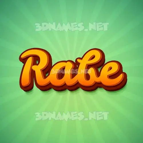 rabe in Green Rays style - 3D name wallpaper rabe in Green Rays style - 3D name wallpaper