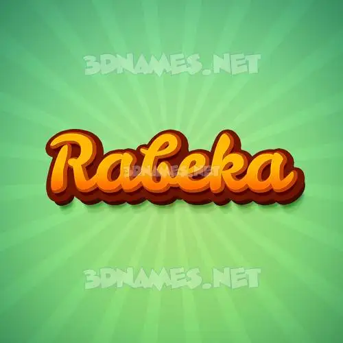 rabeka in Green Rays style - 3D name wallpaper rabeka in Green Rays style - 3D name wallpaper