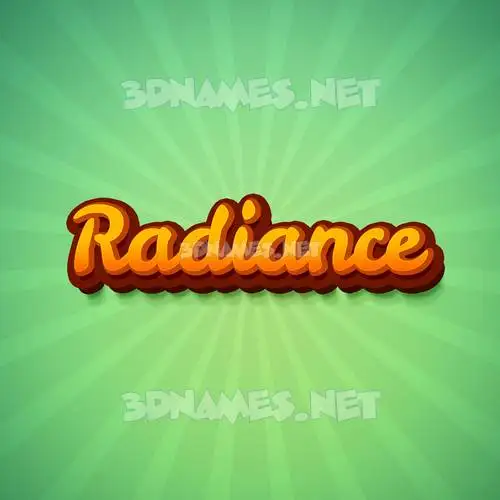 radiance in Green Rays style - 3D name wallpaper radiance in Green Rays style - 3D name wallpaper