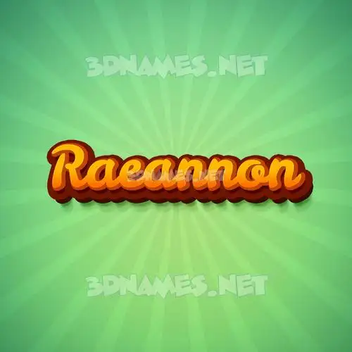 raeannon in Green Rays style - 3D name wallpaper raeannon in Green Rays style - 3D name wallpaper