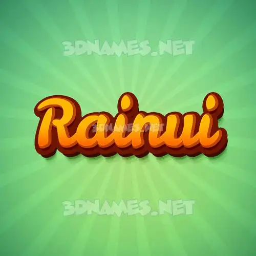 rainui in Green Rays style - 3D name wallpaper rainui in Green Rays style - 3D name wallpaper