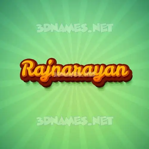rajnarayan in Green Rays style - 3D name wallpaper