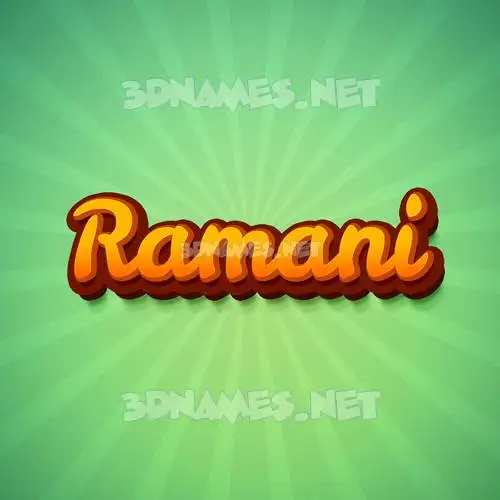 ramani in Green Rays style - 3D name wallpaper ramani in Green Rays style - 3D name wallpaper