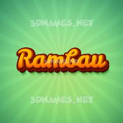 rambau in Green Rays style - 3D name wallpaper rambau in Green Rays style - 3D name wallpaper