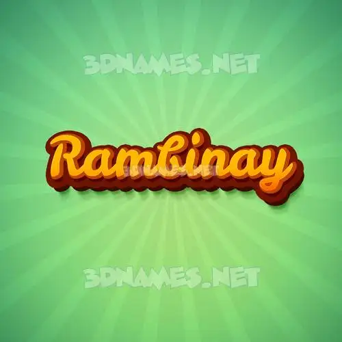 rambinay in Green Rays style - 3D name wallpaper rambinay in Green Rays style - 3D name wallpaper