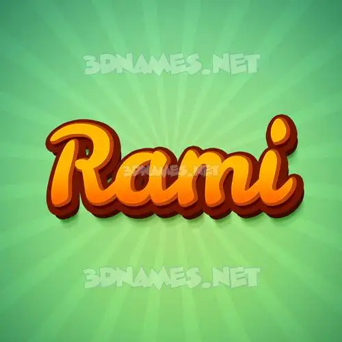 rami in Green Rays style - 3D name wallpaper rami in Green Rays style - 3D name wallpaper