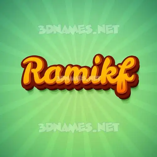 ramikf in Green Rays style - 3D name wallpaper ramikf in Green Rays style - 3D name wallpaper